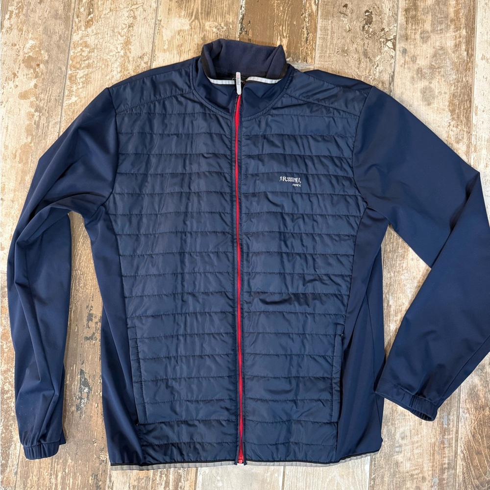 Navy Blue Jacket with Red Accents by Running Room.